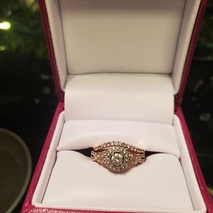 Wedding/Engagement ring and band